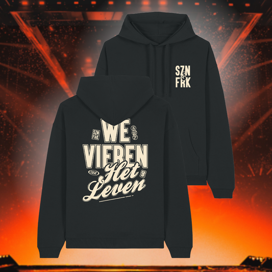 Hoodie | We vieren het leven zwart