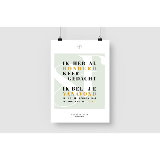 Honderd Keer Wanddecoratie
